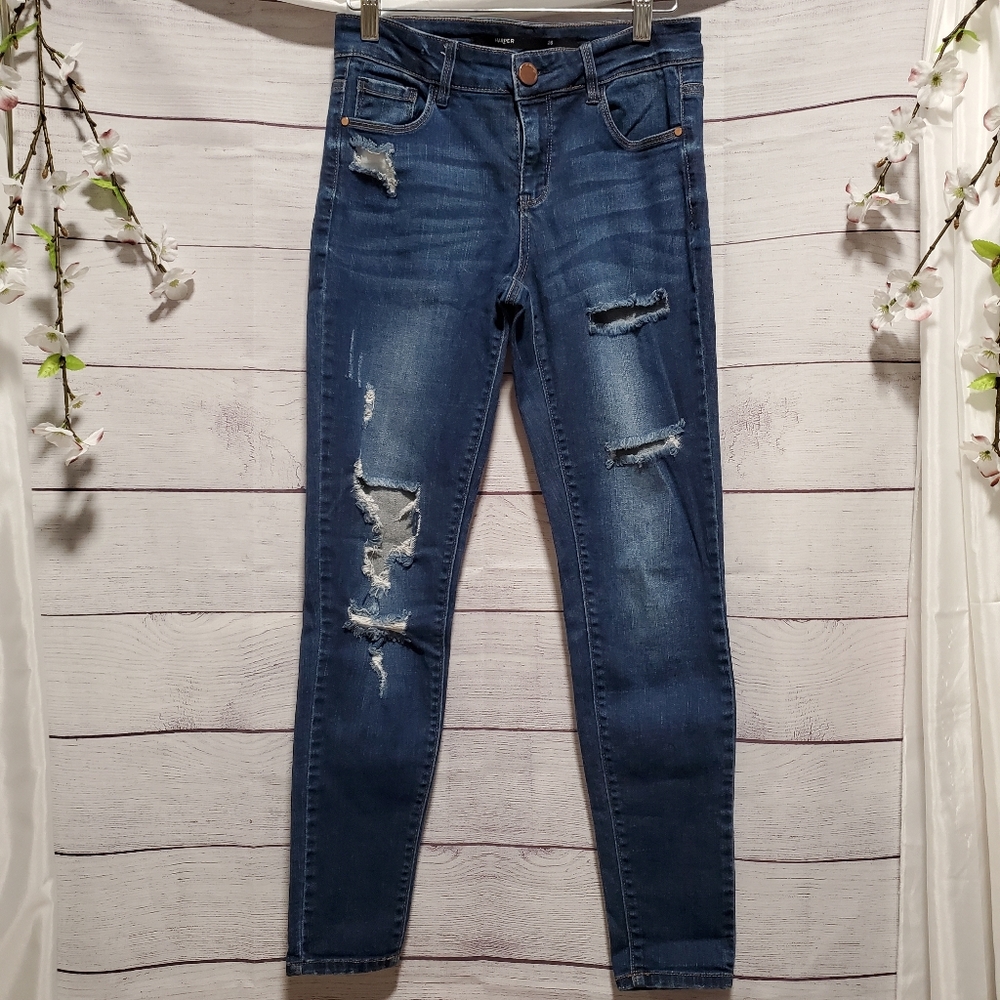 Harper Distressed Blue Jeans Size 26